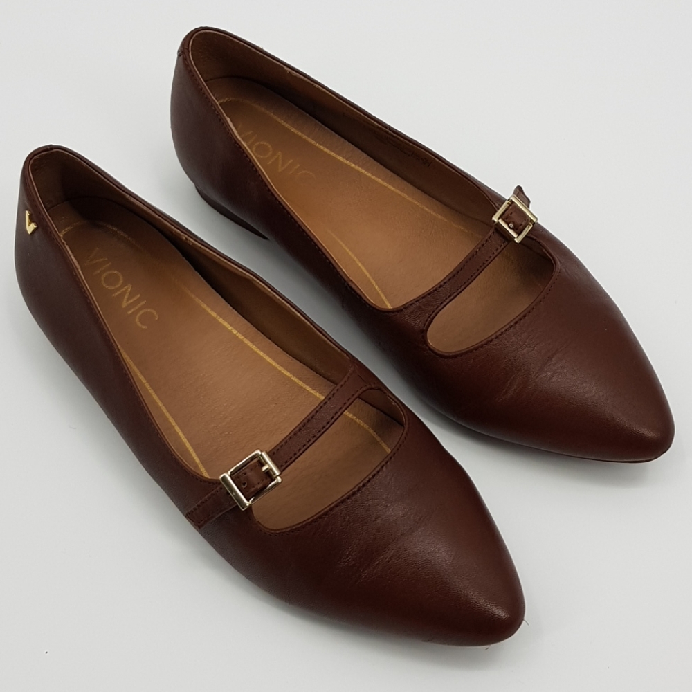 Vionic Delilah Brown Flats Sz6